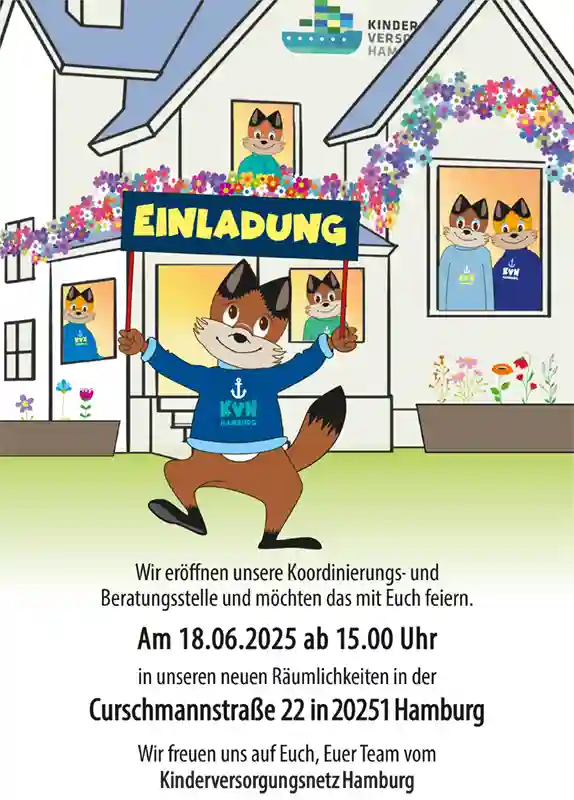 Eröffnung der Koordinierungs- und Beratungsstelle des Kinderversorgungsnetzes Hamburg - Mittwoch, den 18. Juni 2025, ab 15:00 Uhr